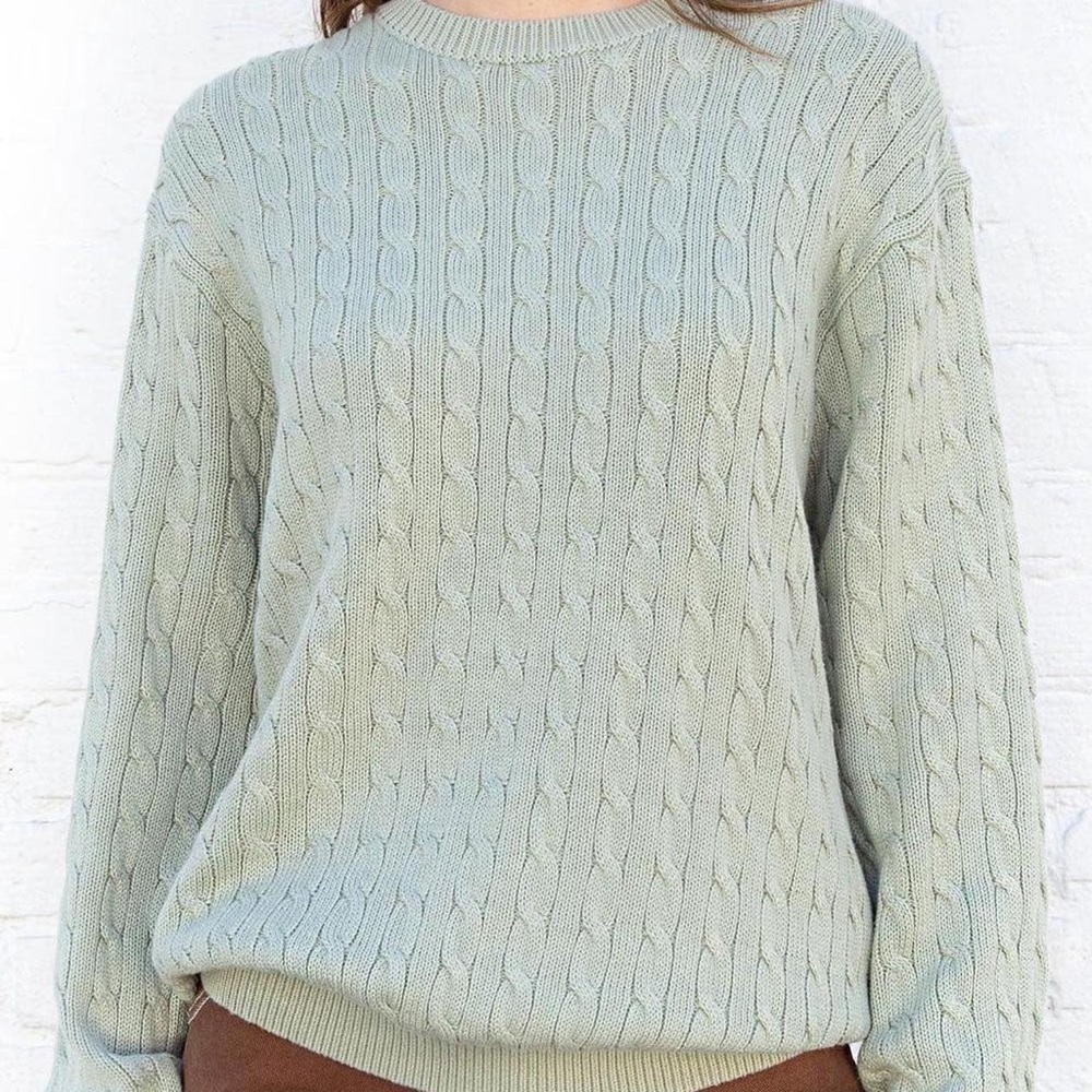 BRANDY MELVILLE BRIANNA CABLE KNIT SWEATER